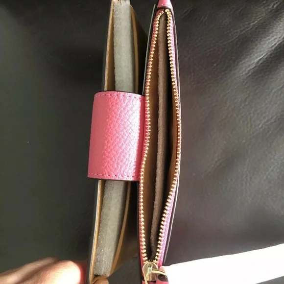HOST PICK Coach Pink Pinstripe Tech Wallet - Picture 6 of 6